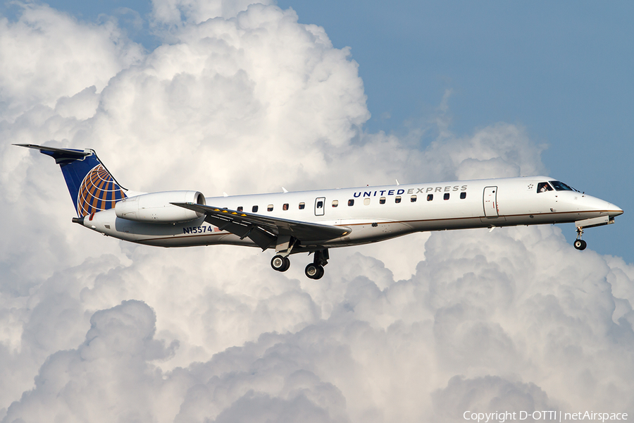 United Express (ExpressJet Airlines) Embraer ERJ-145LR (N15574) | Photo 442036