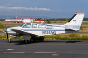 (Private) Beech Baron 95-B55 (T-42A) (N155AG) at  Perpingnan-Rivesaltes - Llabanere, France