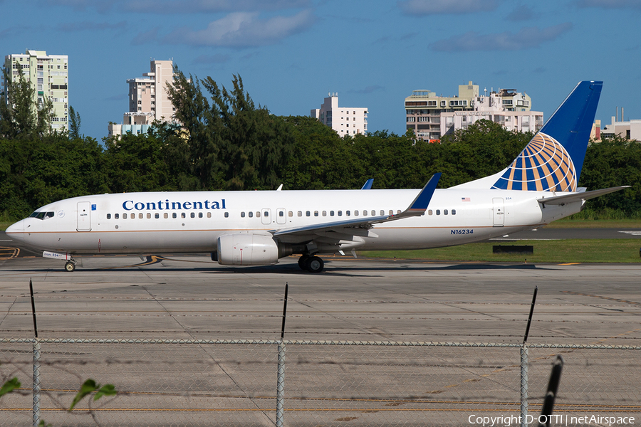 Continental Airlines Boeing 737-824 (N16234) | Photo 216209