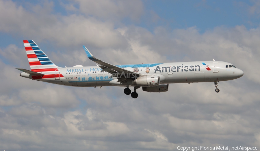 American Airlines Airbus A321-231 (N167AN) | Photo 656598