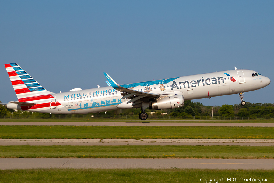 American Airlines Airbus A321-231 (N167AN) | Photo 674709