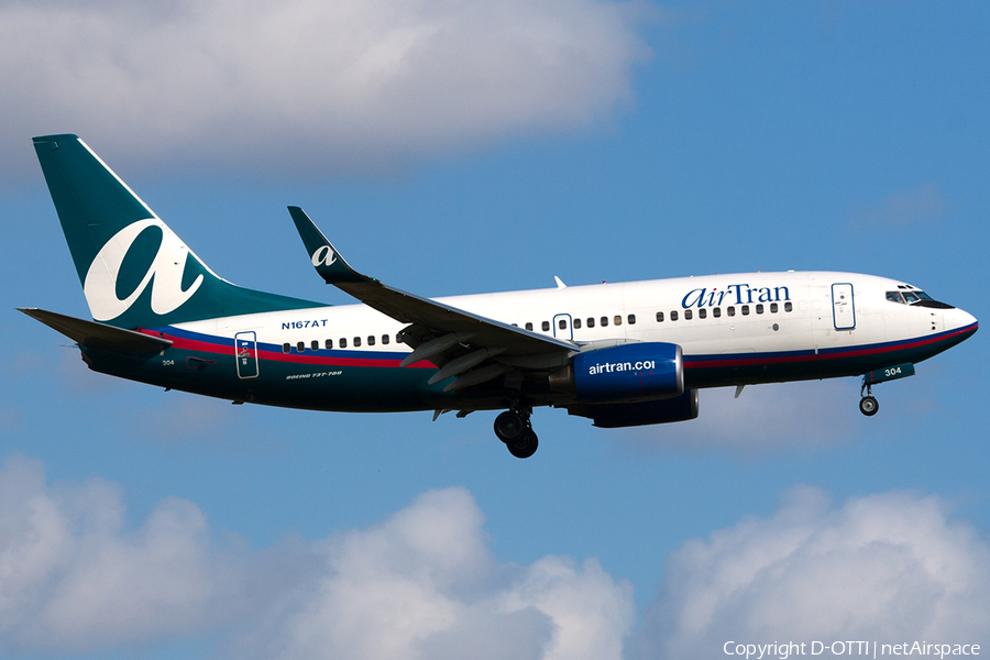 AirTran Airways Boeing 737-7BD (N167AT) | Photo 215029