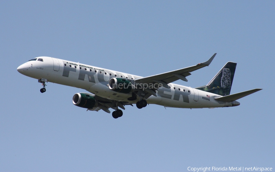 Frontier Airlines (Republic) Embraer ERJ-190AR (ERJ-190-100IGW) (N169HQ) | Photo 321916