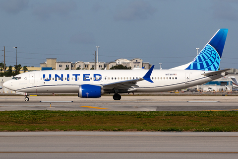 United Airlines Boeing 737-8 MAX (N17311) at  Miami - International, United States
