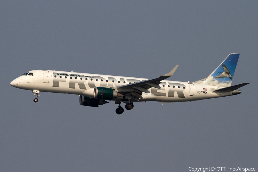 Frontier Airlines (Republic) Embraer ERJ-190AR (ERJ-190-100IGW) (N175HQ) | Photo 385673