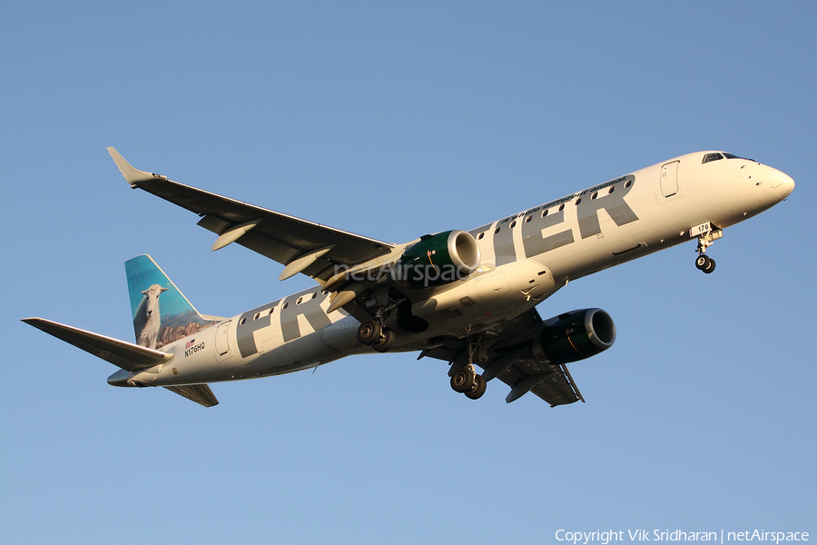 Frontier Airlines Embraer ERJ-190AR (ERJ-190-100IGW) (N176HQ) | Photo 8176