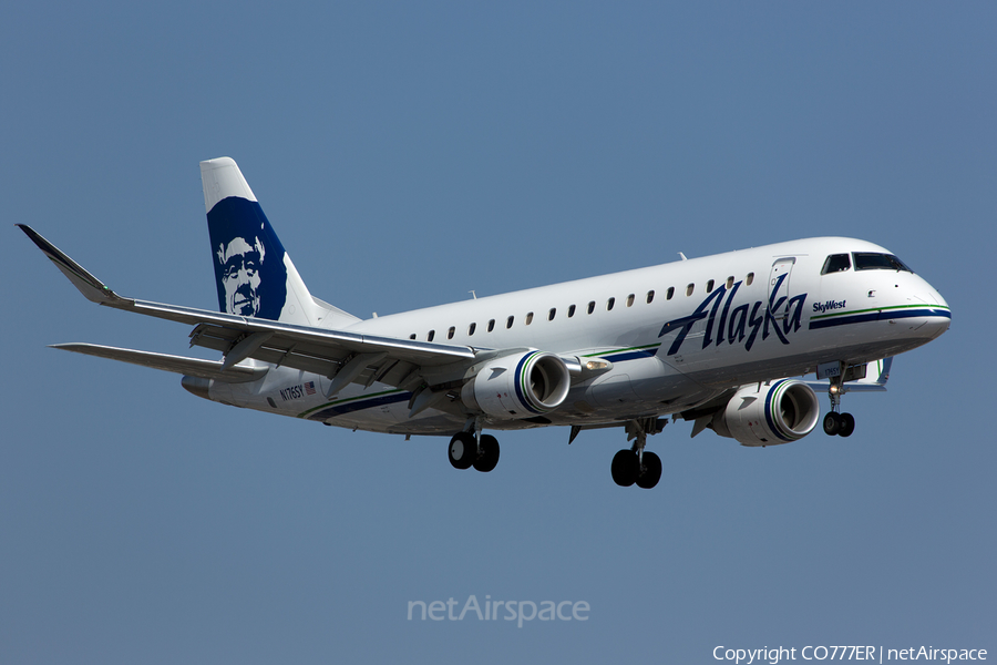 Alaska Airlines (Skywest) Embraer ERJ-175LR (ERJ-170-200LR) (N176SY) | Photo 135382