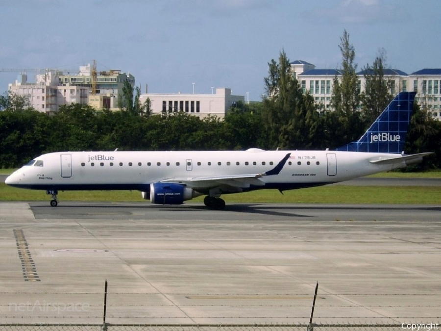JetBlue Airways Embraer ERJ-190AR (ERJ-190-100IGW) (N178JB) | Photo 95945