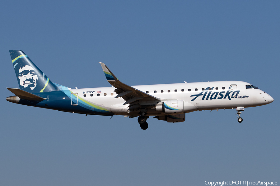 Alaska Airlines (Skywest) Embraer ERJ-175LR (ERJ-170-200LR) (N179SY) | Photo 522354