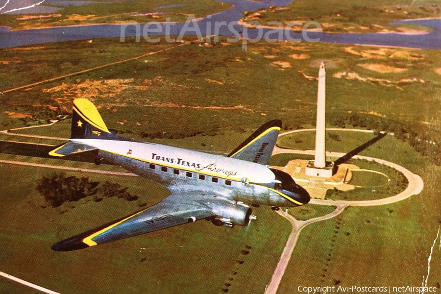 Trans Texas Airways Douglas DC-3A (N18141) | Photo 67661