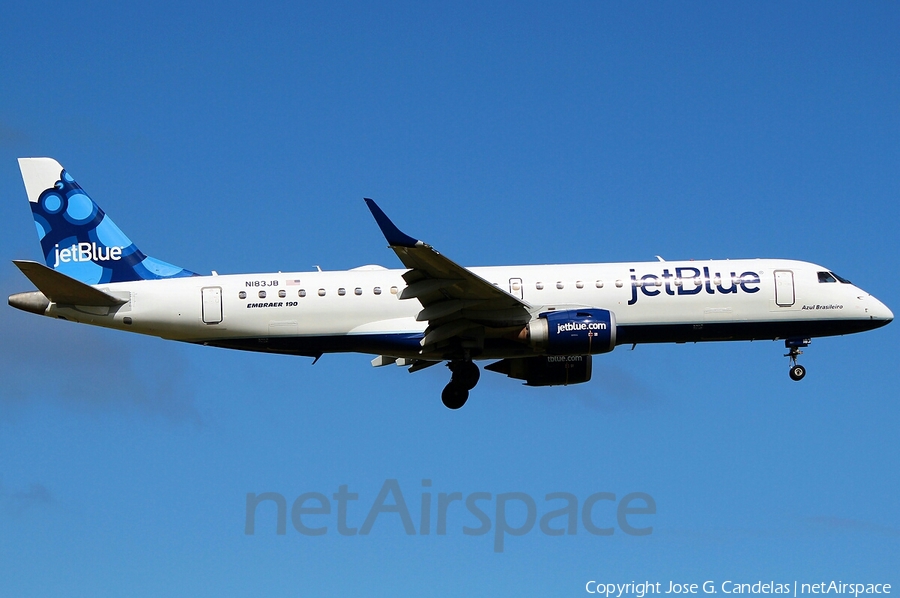 JetBlue Airways Embraer ERJ-190AR (ERJ-190-100IGW) (N183JB) | Photo 73644