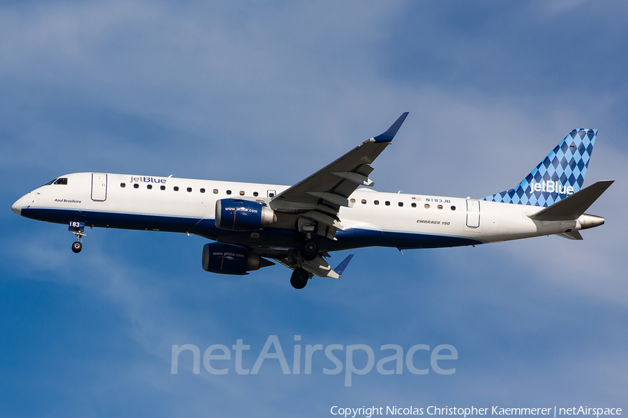 JetBlue Airways Embraer ERJ-190AR (ERJ-190-100IGW) (N183JB) | Photo 127074