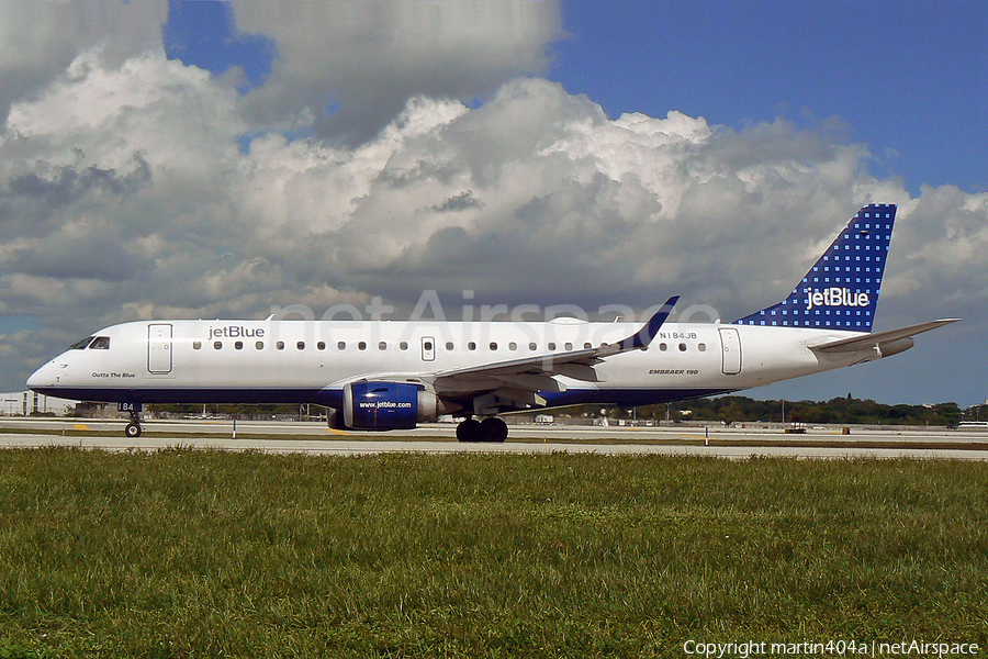 JetBlue Airways Embraer ERJ-190AR (ERJ-190-100IGW) (N184JB) | Photo 14269