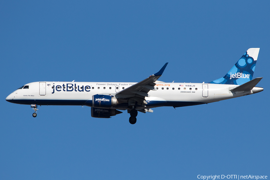 JetBlue Airways Embraer ERJ-190AR (ERJ-190-100IGW) (N184JB) | Photo 219097