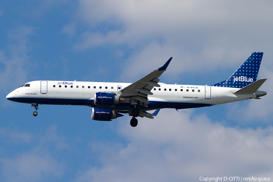 JetBlue Airways Embraer ERJ-190AR (ERJ-190-100IGW) (N184JB) | Photo 386291