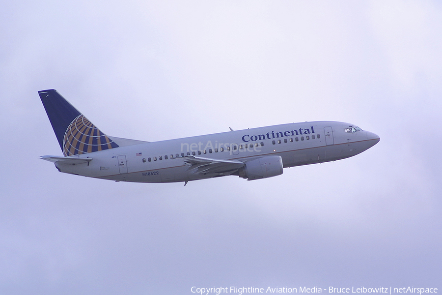 Continental Airlines Boeing 737-524 (N18622) | Photo 191004