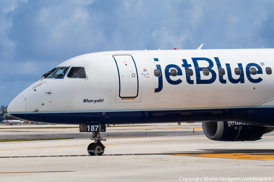 JetBlue Airways Embraer ERJ-190AR (ERJ-190-100IGW) (N187JB) | Photo 226564