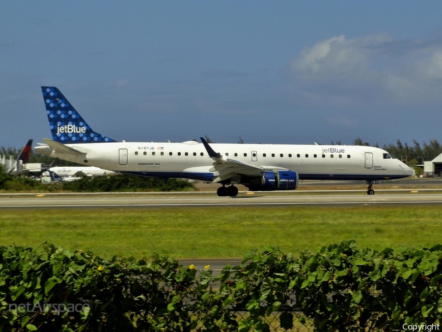 JetBlue Airways Embraer ERJ-190AR (ERJ-190-100IGW) (N187JB) | Photo 95948