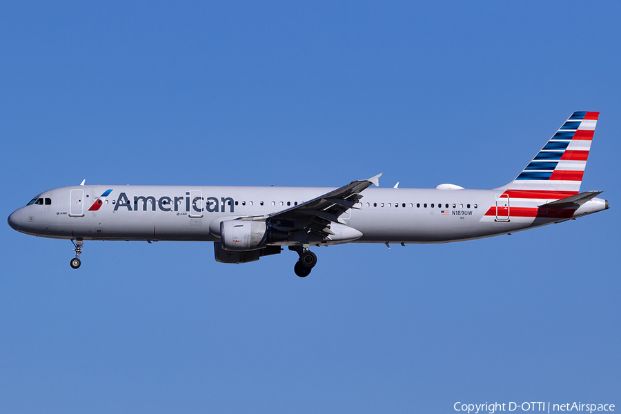 American Airlines Airbus A321-211 (N189UW) | Photo 539731