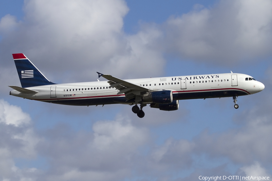 US Airways Airbus A321-211 (N191UW) | Photo 432135