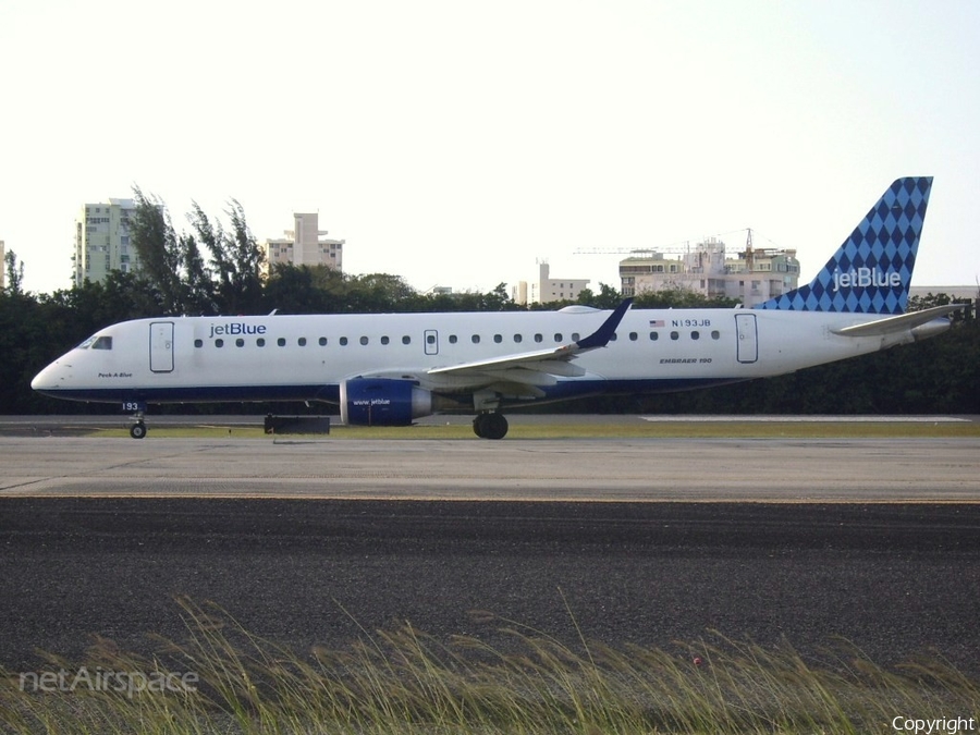 JetBlue Airways Embraer ERJ-190AR (ERJ-190-100IGW) (N193JB) | Photo 95944