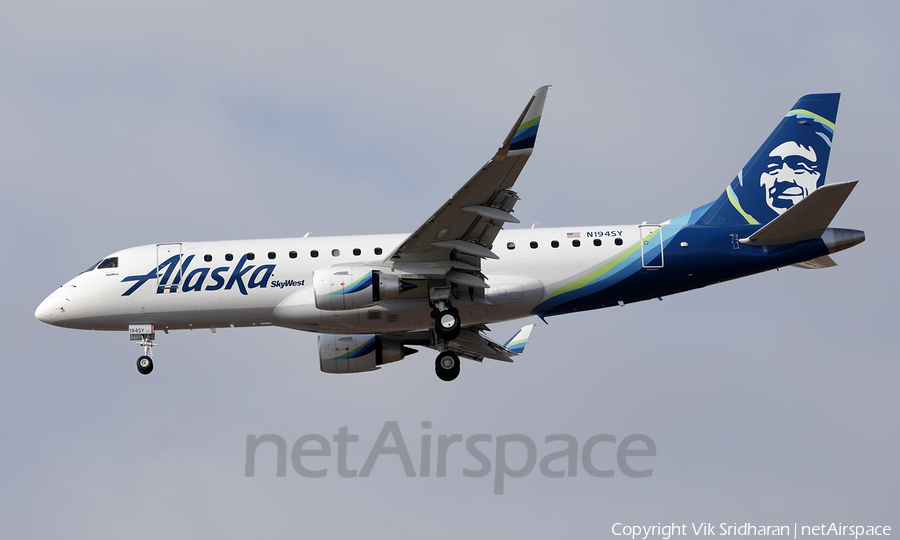 Alaska Airlines (Skywest) Embraer ERJ-175LR (ERJ-170-200LR) (N194SY) | Photo 200650
