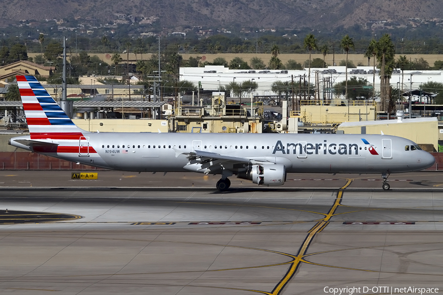 American Airlines Airbus A321-211 (N194UW) | Photo 462438