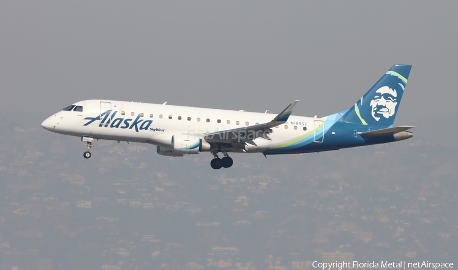 Alaska Airlines (Skywest) Embraer ERJ-175LR (ERJ-170-200LR) (N199SY) | Photo 660459