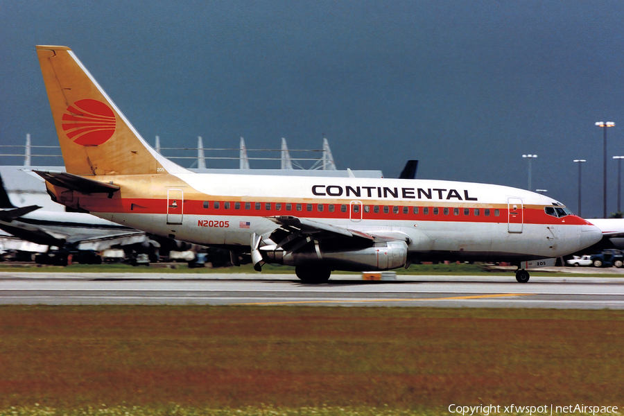 Continental Airlines Boeing 737-130 (N20205) | Photo 436481