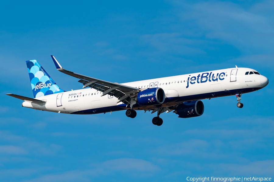 JetBlue Airways Airbus A321-271NX (N2039J) | Photo 650700