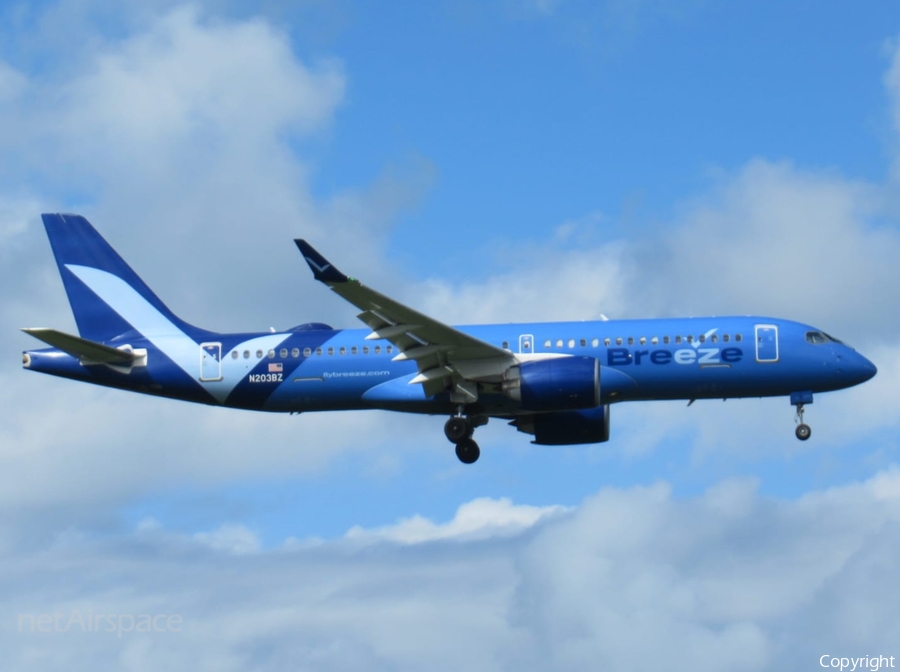 Breeze Airways Airbus A220-300 (N203BZ) | Photo 661354