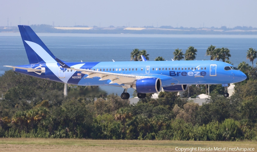 Breeze Airways Airbus A220-300 (N203BZ) | Photo 609716