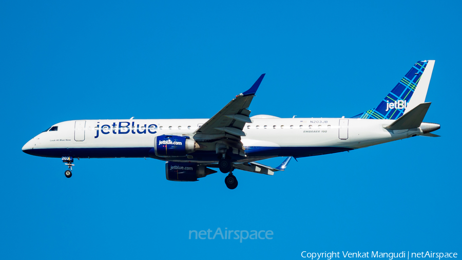 JetBlue Airways Embraer ERJ-190AR (ERJ-190-100IGW) (N203JB) | Photo 193619