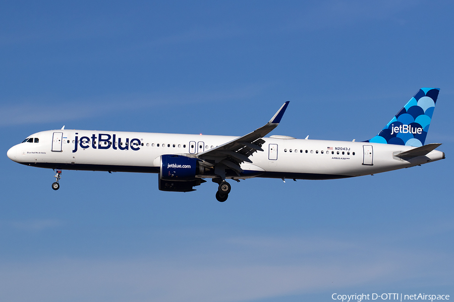 JetBlue Airways Airbus A321-271NX (N2043J) | Photo 547758