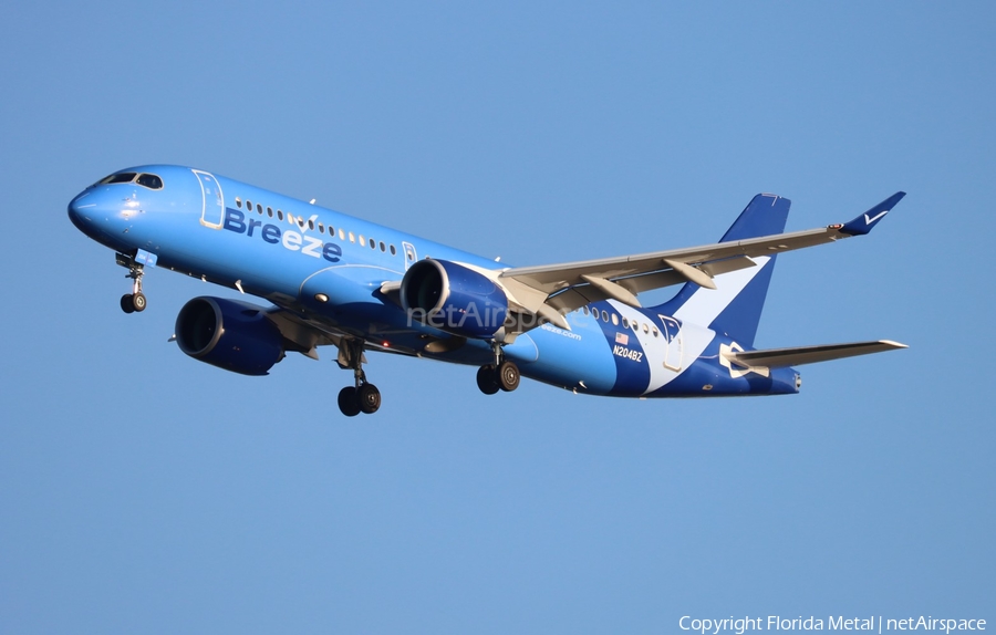 Breeze Airways Airbus A220-300 (N204BZ) | Photo 569574