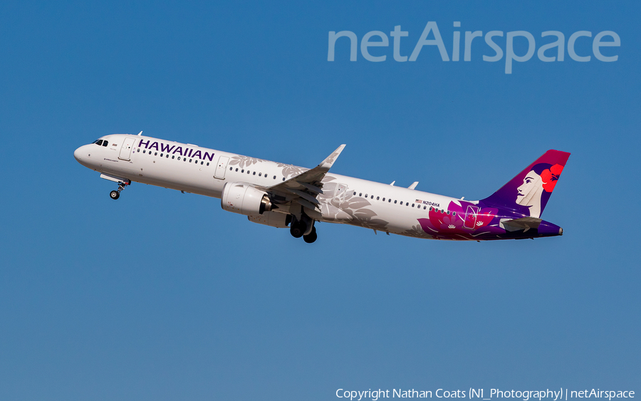 Hawaiian Airlines Airbus A321-271N (N204HA) | Photo 361685