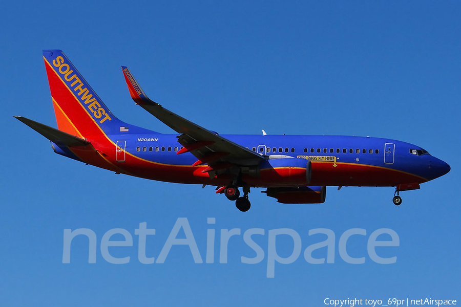 Southwest Airlines Boeing 737-7H4 (N204WN) | Photo 67924