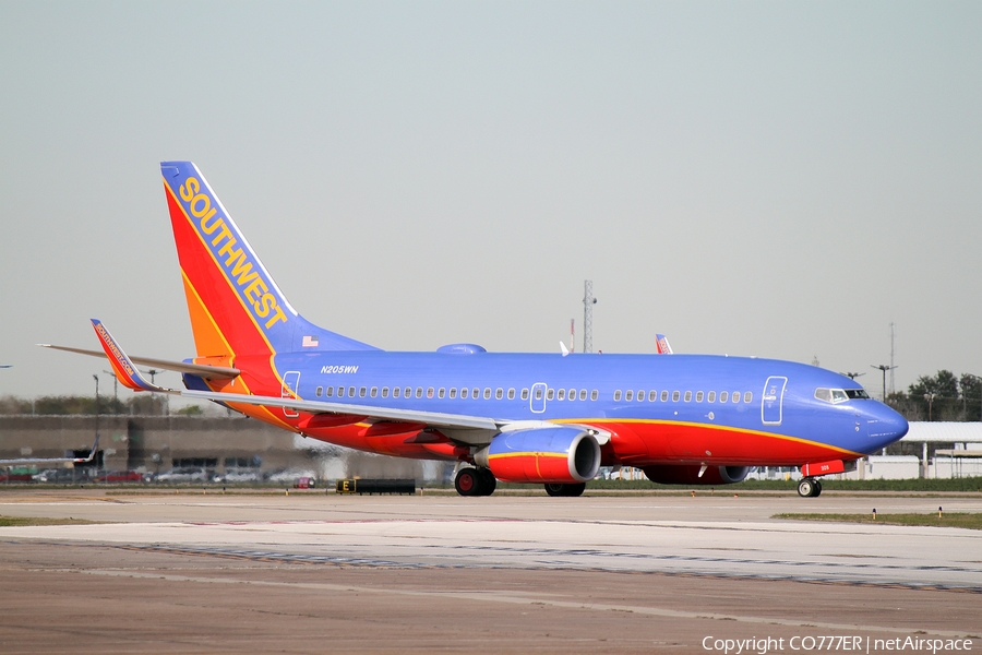 Southwest Airlines Boeing 737-7H4 (N205WN) | Photo 1720