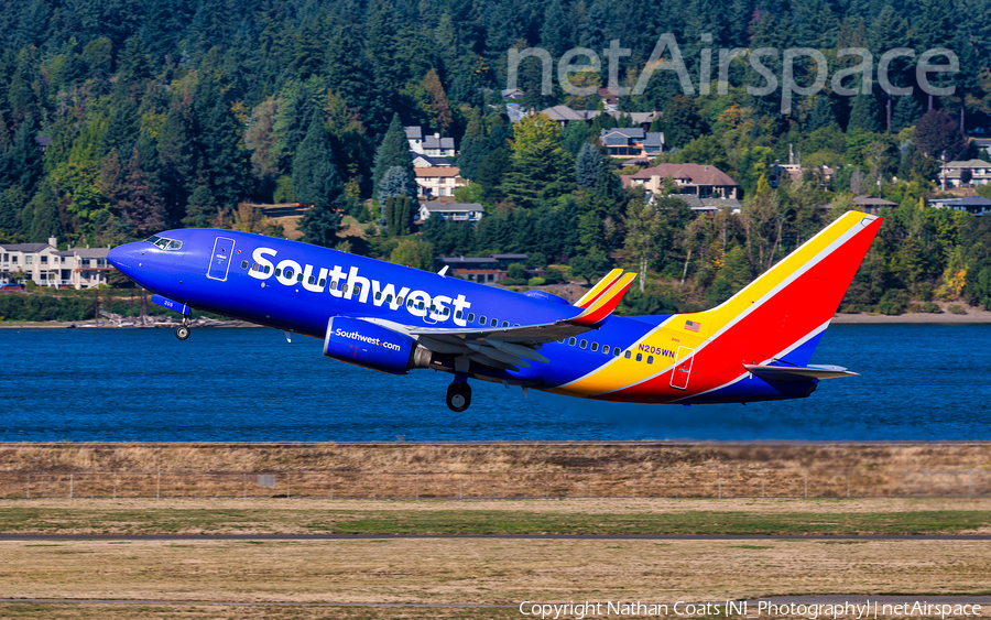 Southwest Airlines Boeing 737-7H4 (N205WN) | Photo 347356