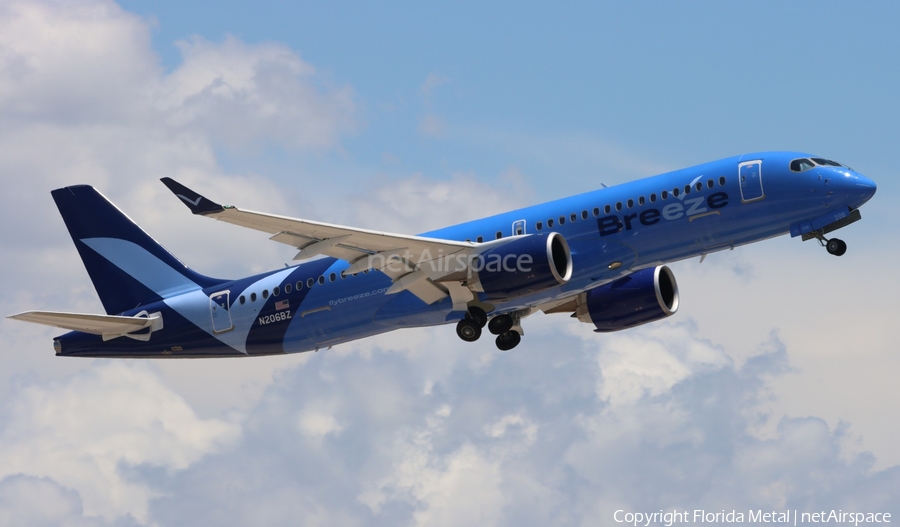 Breeze Airways Airbus A220-300 (N206BZ) | Photo 569581