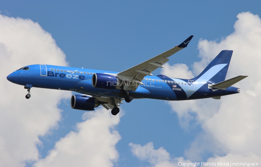 Breeze Airways Airbus A220-300 (N206BZ) | Photo 609746