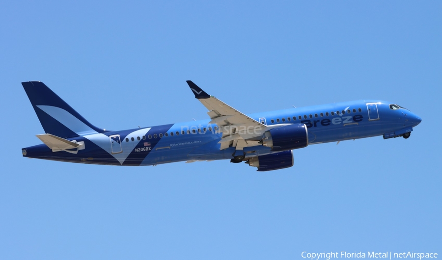 Breeze Airways Airbus A220-300 (N206BZ) | Photo 656601