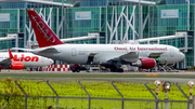 Omni Air International Boeing 767-224(ER) (N207AX) at  Balikpapan Sepinggan - International, Indonesia