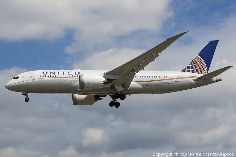 United Airlines Boeing 787-8 Dreamliner (N20904) | Photo 114922