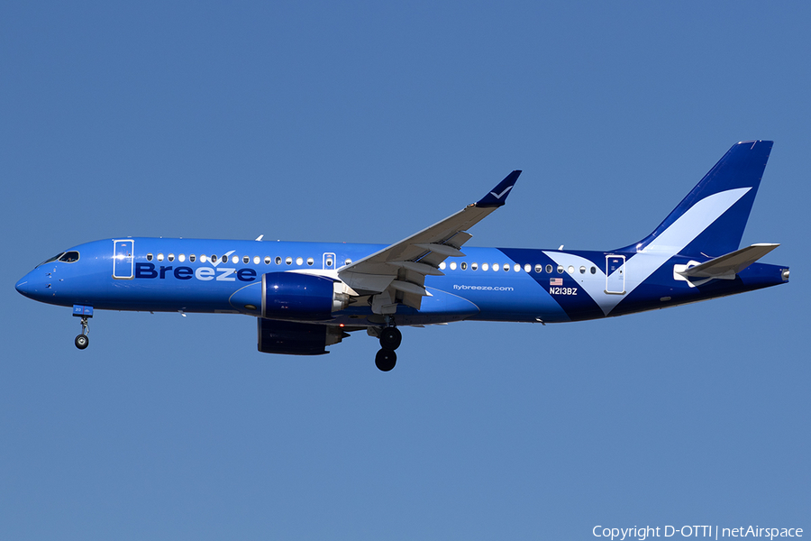 Breeze Airways Airbus A220-300 (N213BZ) | Photo 540772