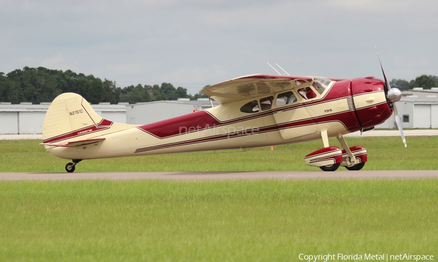 (Private) Cessna 195B Businessliner (N2151C) | Photo 328534