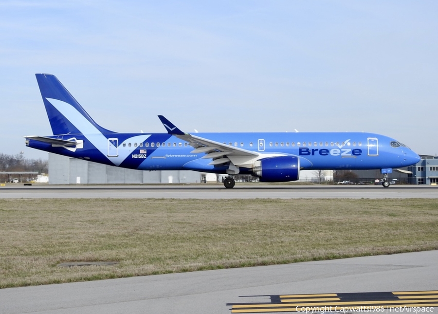 Breeze Airways Airbus A220-300 (N215BZ) | Photo 554534