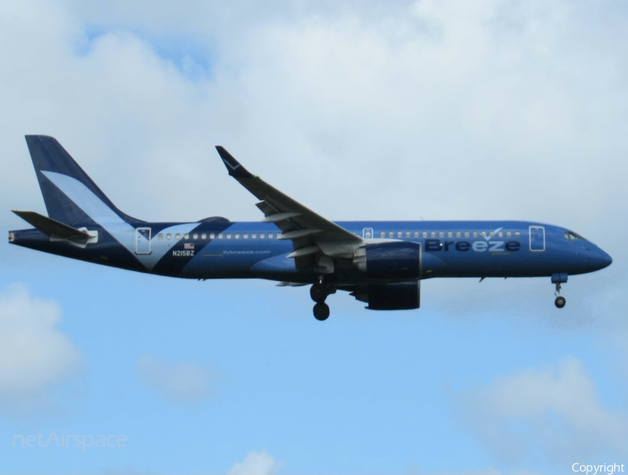 Breeze Airways Airbus A220-300 (N215BZ) | Photo 660908