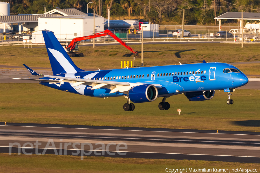 Breeze Airways Airbus A220-300 (N215BZ) | Photo 603271