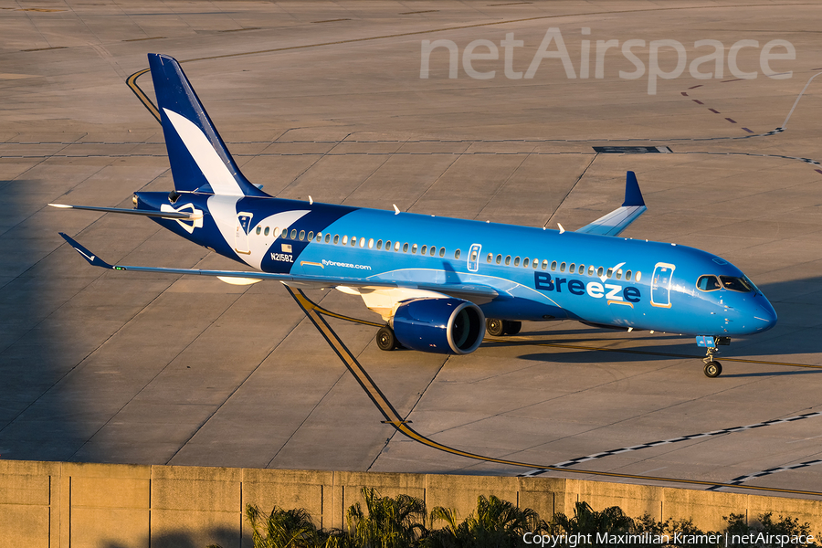 Breeze Airways Airbus A220-300 (N215BZ) | Photo 603278